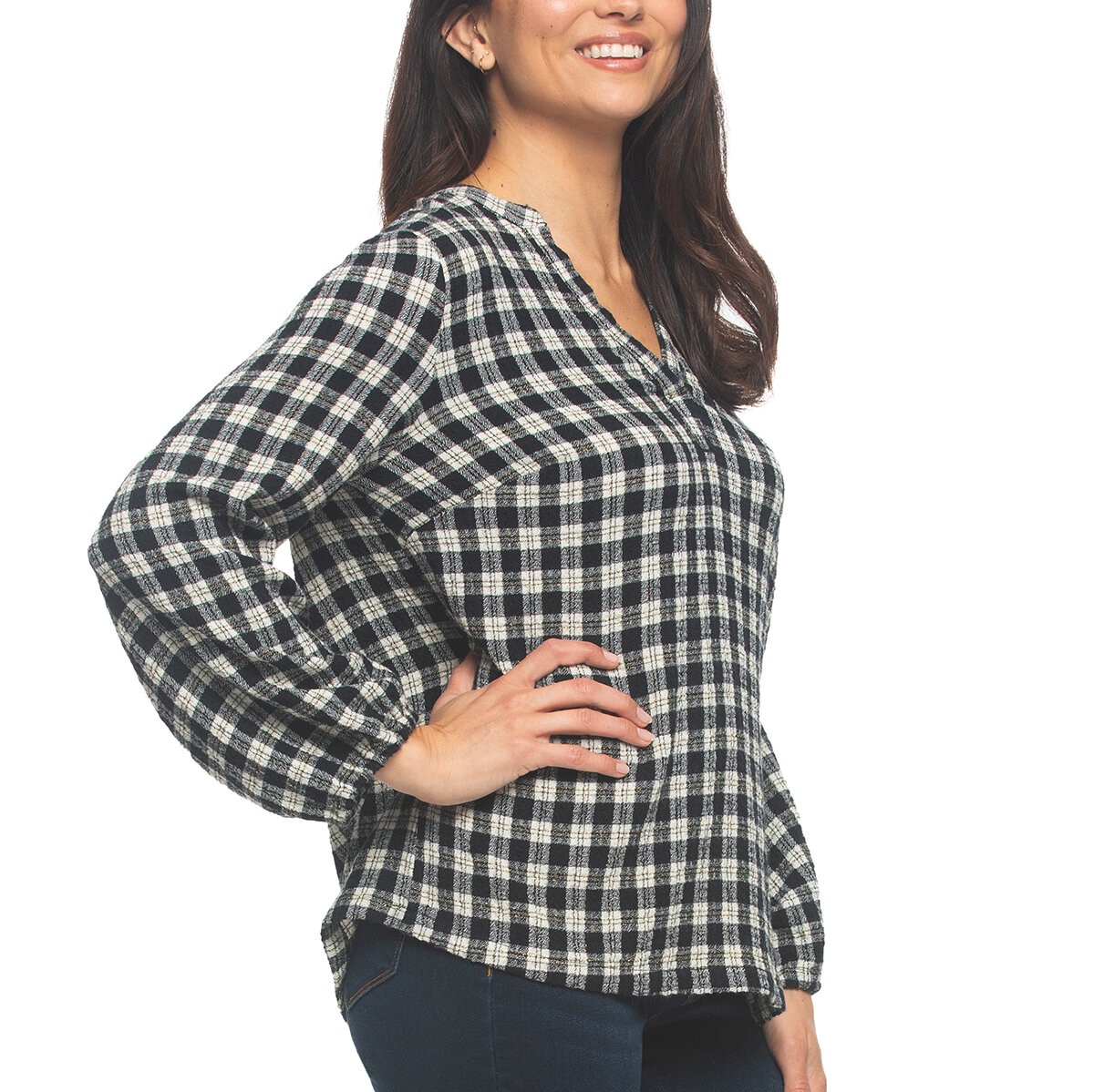 Jezebel Blusa para Dama Negro Extra Chica