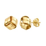 Aretes, Oro Amarillo 14K, Love Knot
