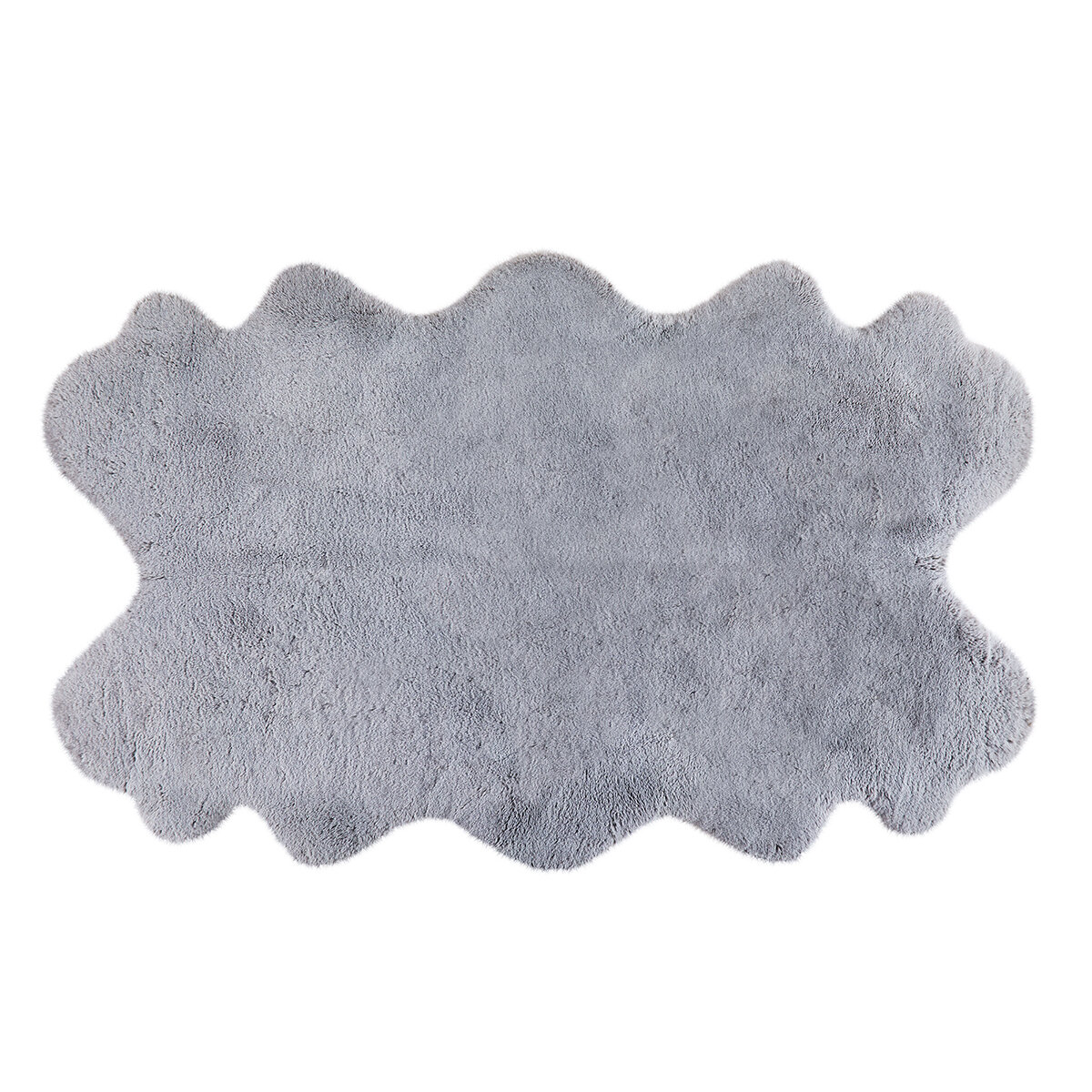 Mon Chateau Luxury Collection Tapete de Pelo Sintético 180cm x 110cm, Gris