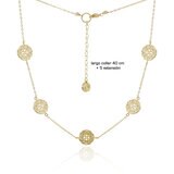 Mayfer, juego de Aretes y Collar Decorado con Mandalas, Aleación de Metal