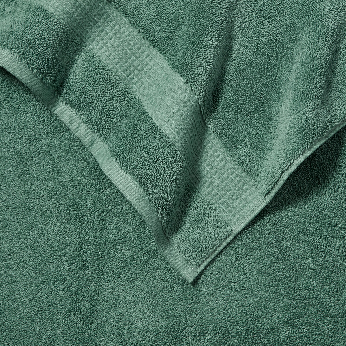 Juego de toallas modelo Cisne de color verde turquesa