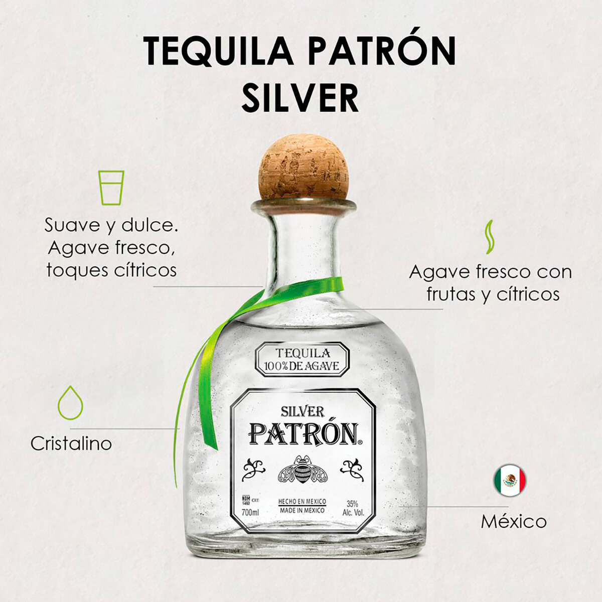 Tequila Patrón Silver 700 ml