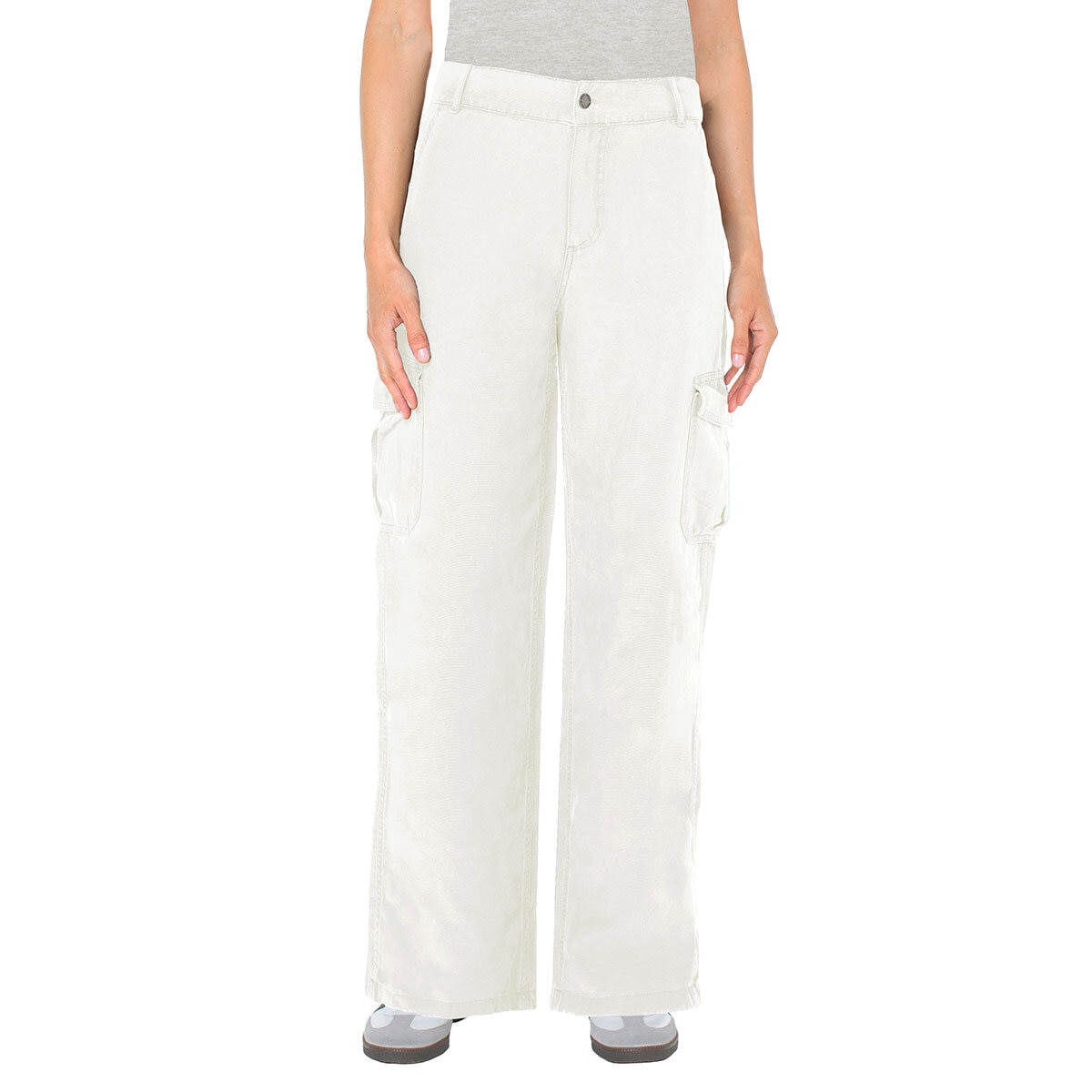 Well Worn Pantalones Cargo para Dama Blanco 8