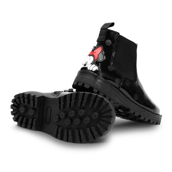 Disney Minnie, Botita Color Negra para Niña, Varias Tallas
