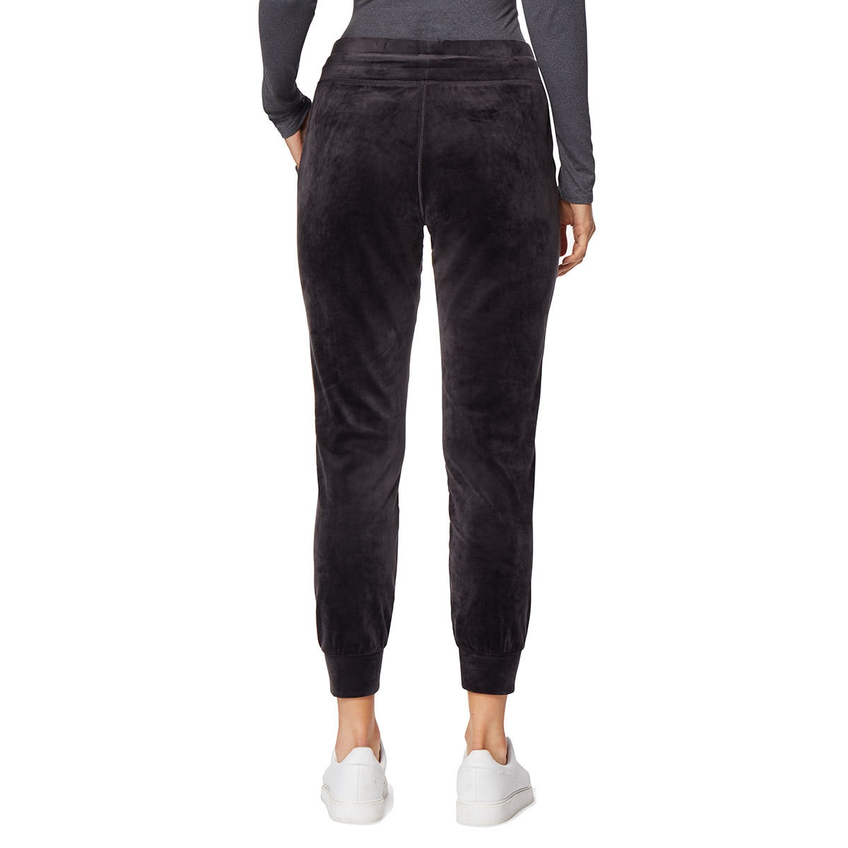 32 Degrees Heat, Pantalón de Terciopelo Tipo "Jogger" para Dama, Negro