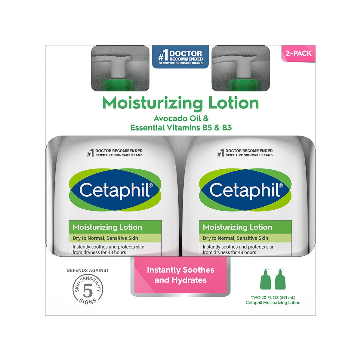 Cetaphil Loción Humectante 2 pzas de 591 ml