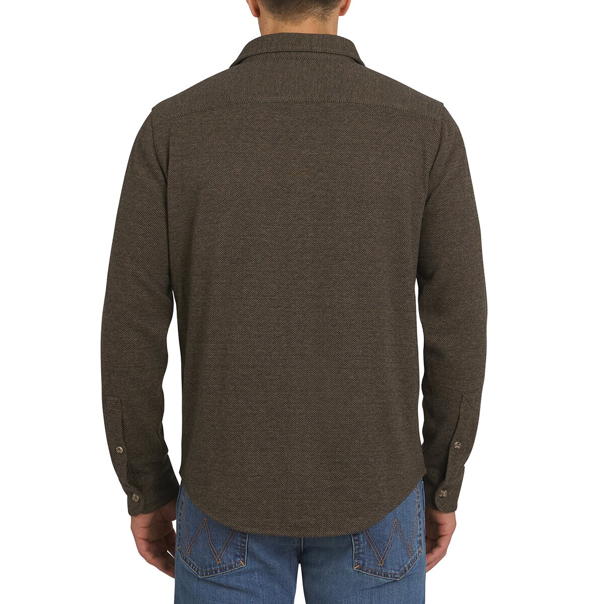 Wrangler Sobre camisa de franela para Caballero Café Mediana Wrangler Sobre camisa de franela para Caballero Café Mediana