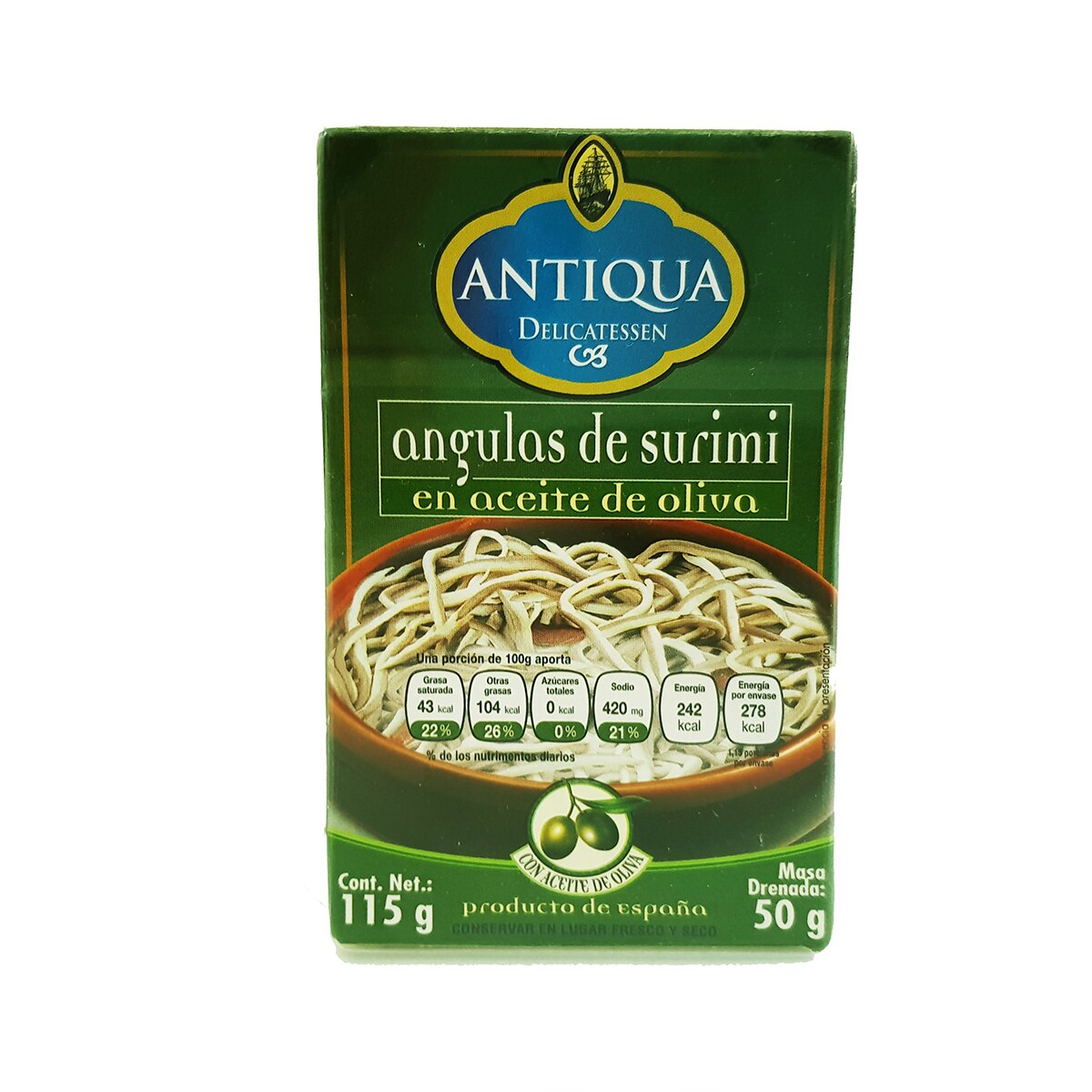 Antiqua angulas de surimi en aceite de oliva 12/115g