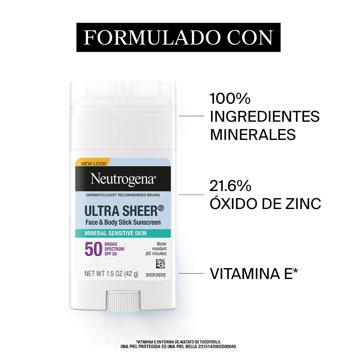 Neutrogena Protector Solar en Barra 2 pzas de 42 g