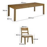 Universal Broadmoore Furniture, Clayton, Juego de Comedor de 9 piezas Universal Broadmoore Furniture, Clayton, Juego de Comedor de 9 piezas