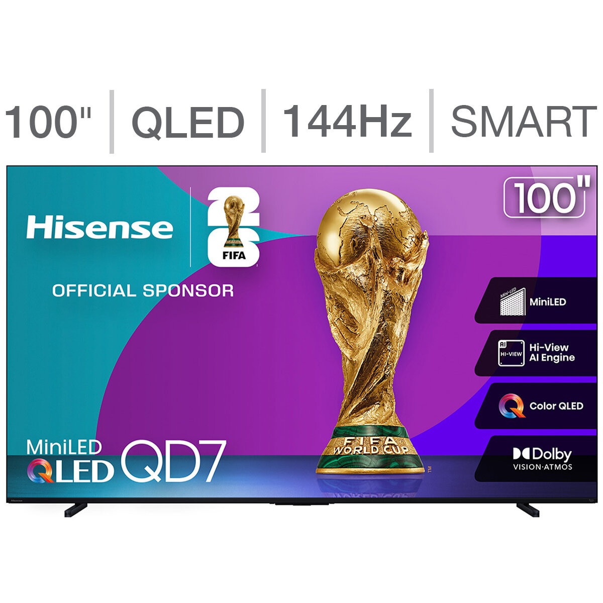 Hisense Pantalla 100" ULED MiniLed Fire TV Hisense Pantalla 100" ULED MiniLed Fire TV