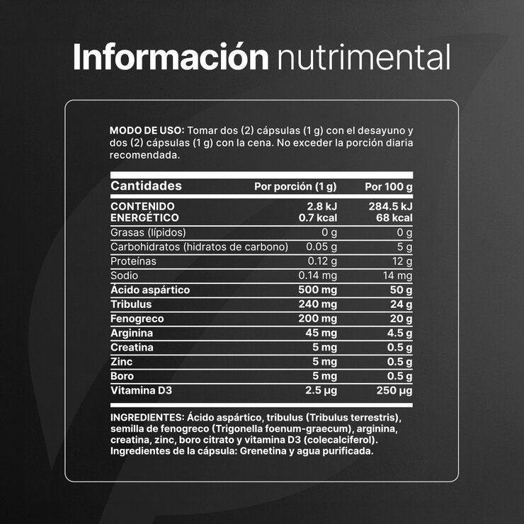 B Life Mens T Platinum Frasco con 240 Cápsulas