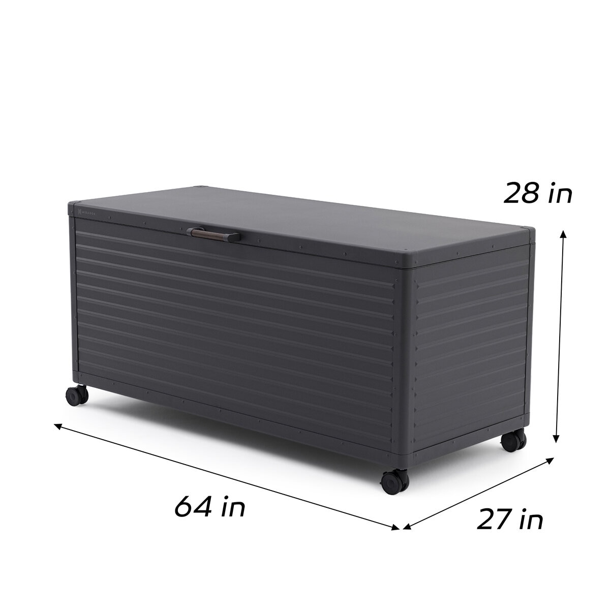 Mirador, Caja de Almacenamiento de Aluminio con Capacidad de 776L
