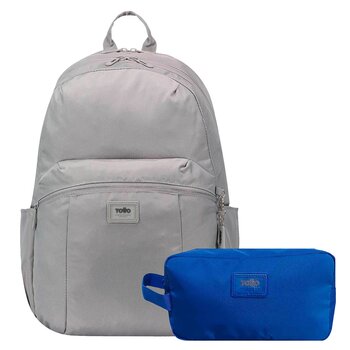 Totto Mochila con Estuche Trik Gris 