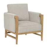 Thomasville, Sillón de Tela con Detalles de Madera