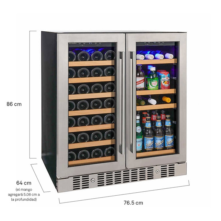 Wine Enthusiast Cava de Vinos y Enfriador de Bebidas