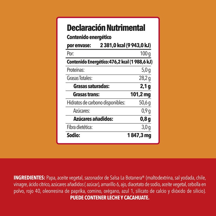 Naturasol Papas Onduladas con Sabor a Botanera 500 g