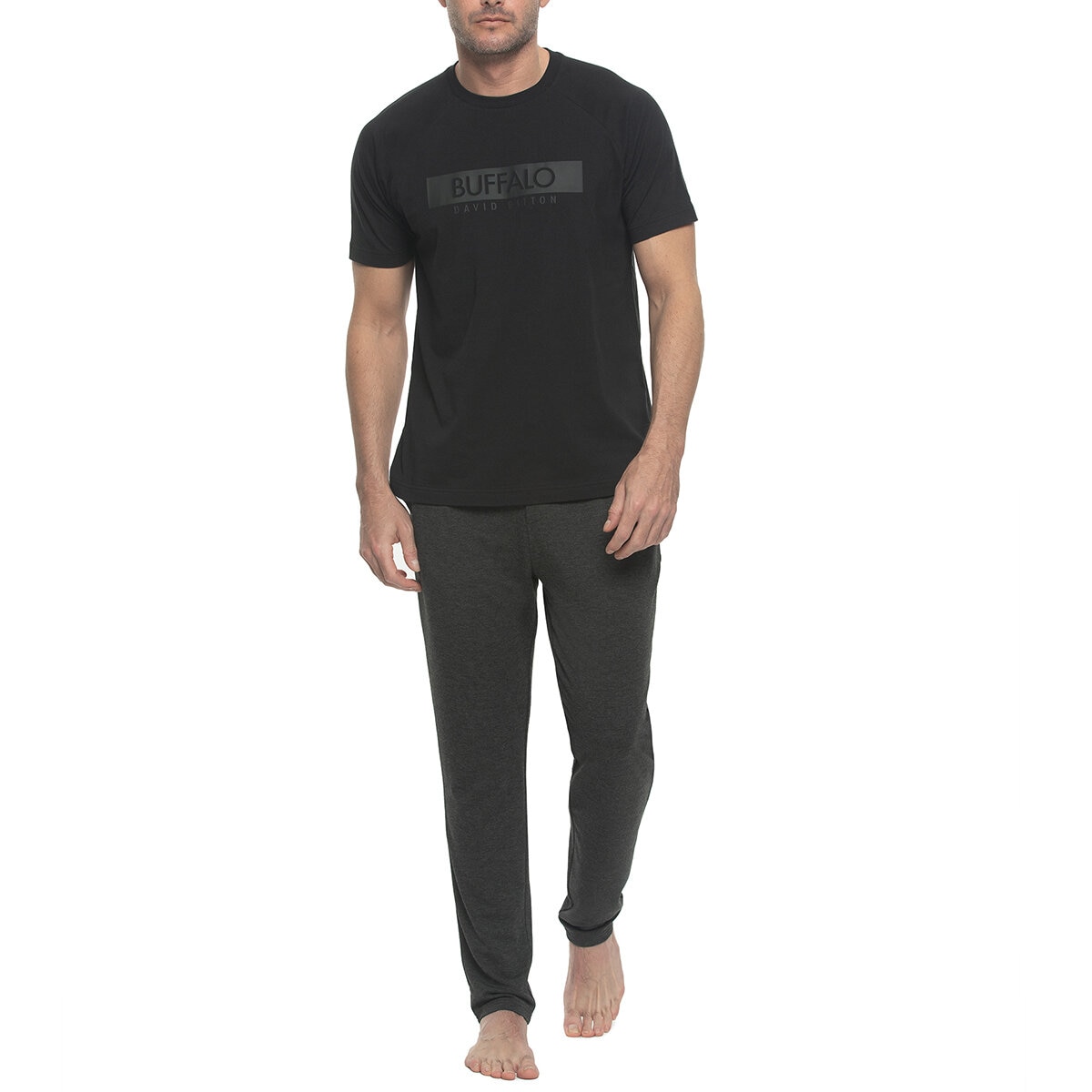 Buffalo David Bitton Set de 2 piezas para Caballero Negro Mediana