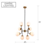 Empire Lighting, Lámpara Colgante LED Miller