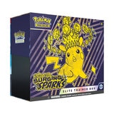 Pokémon Scarlet & Violet: Surging Sparks Pokémon Elite Trainer Box + Booster Box - Juego de Cartas en Inglés