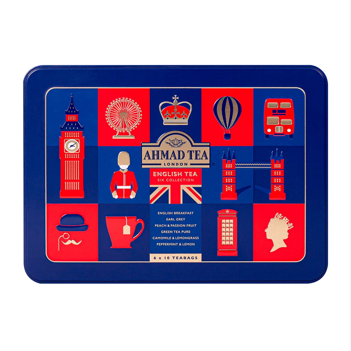 Ahmad Tea London Lata con 60 Sobres