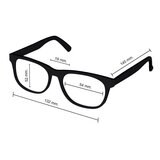 Aeropostale VAE.AE019.0BLK.54 Armazón Oftálmico