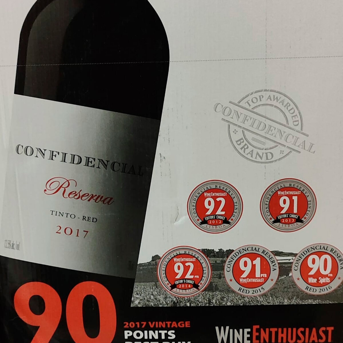 Vino Tinto Confidencial Reserva 750ml