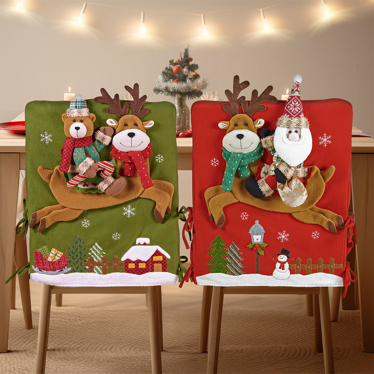 Cubiertas para Silla con Detalle Navideño, Varios Modelos