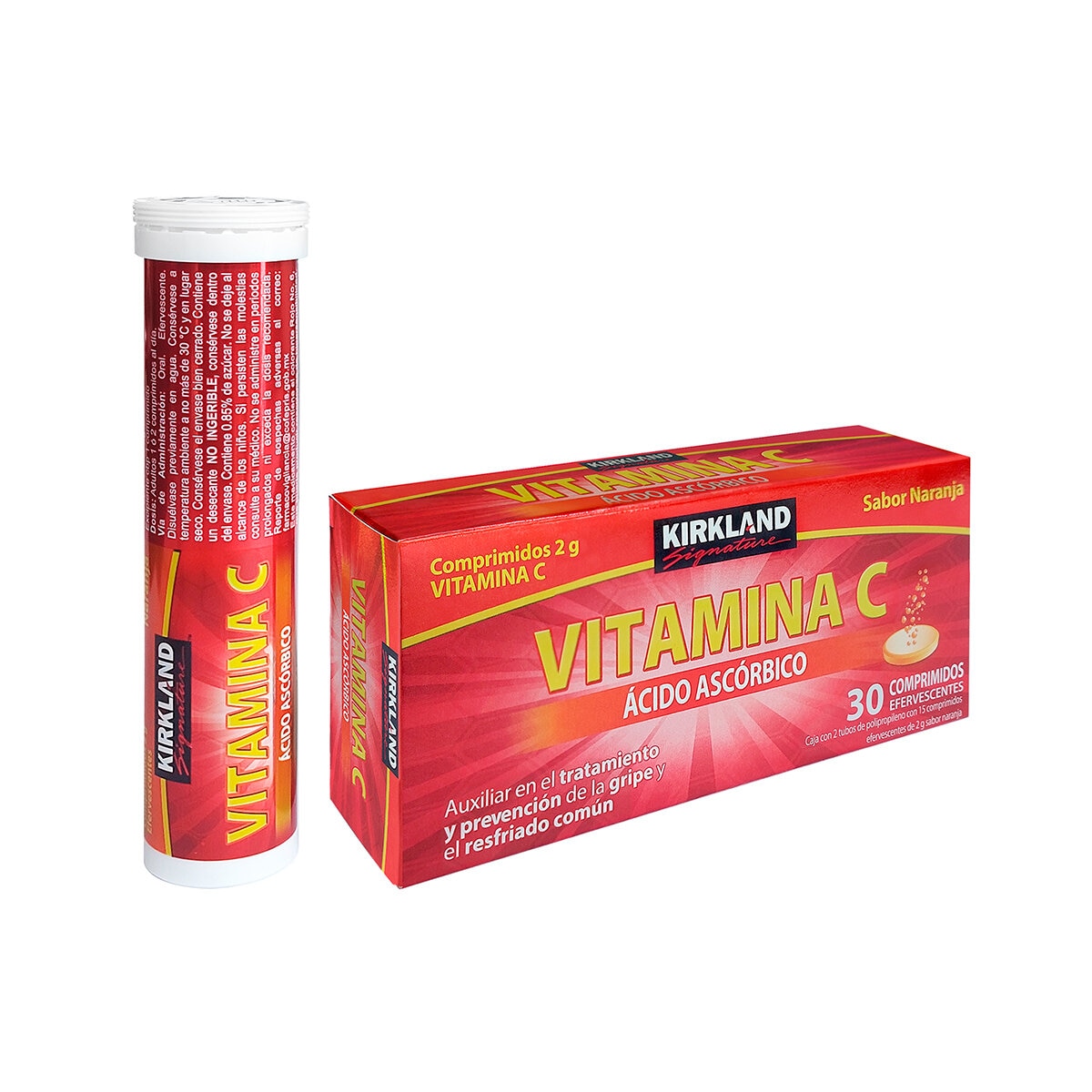 Kirkland Signature Vitamina C 2g con 30 Comprimidos