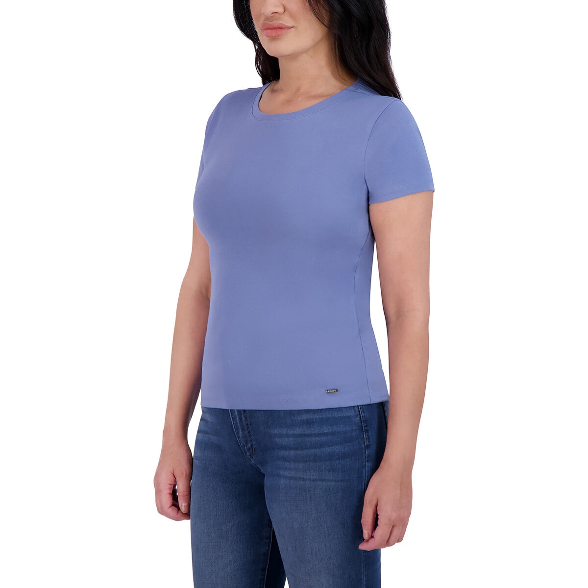 DKNY Playera para Dama Azul Extra Chica