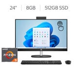 HP All-In-One 24-cr0008la Desktop 23.8" Full HD AMD Ryzen 5 8GB 512GB SSD