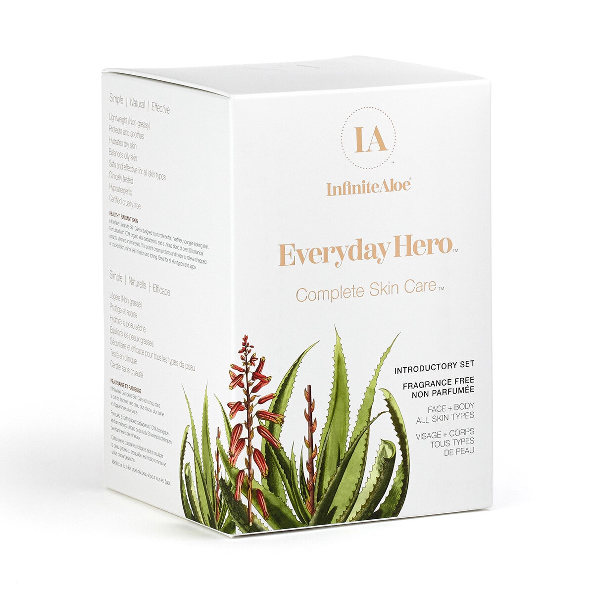 Infinite Aloe, Every Day Hero, Kit Cuidado de la Piel, con o sin, Sin Fragancia