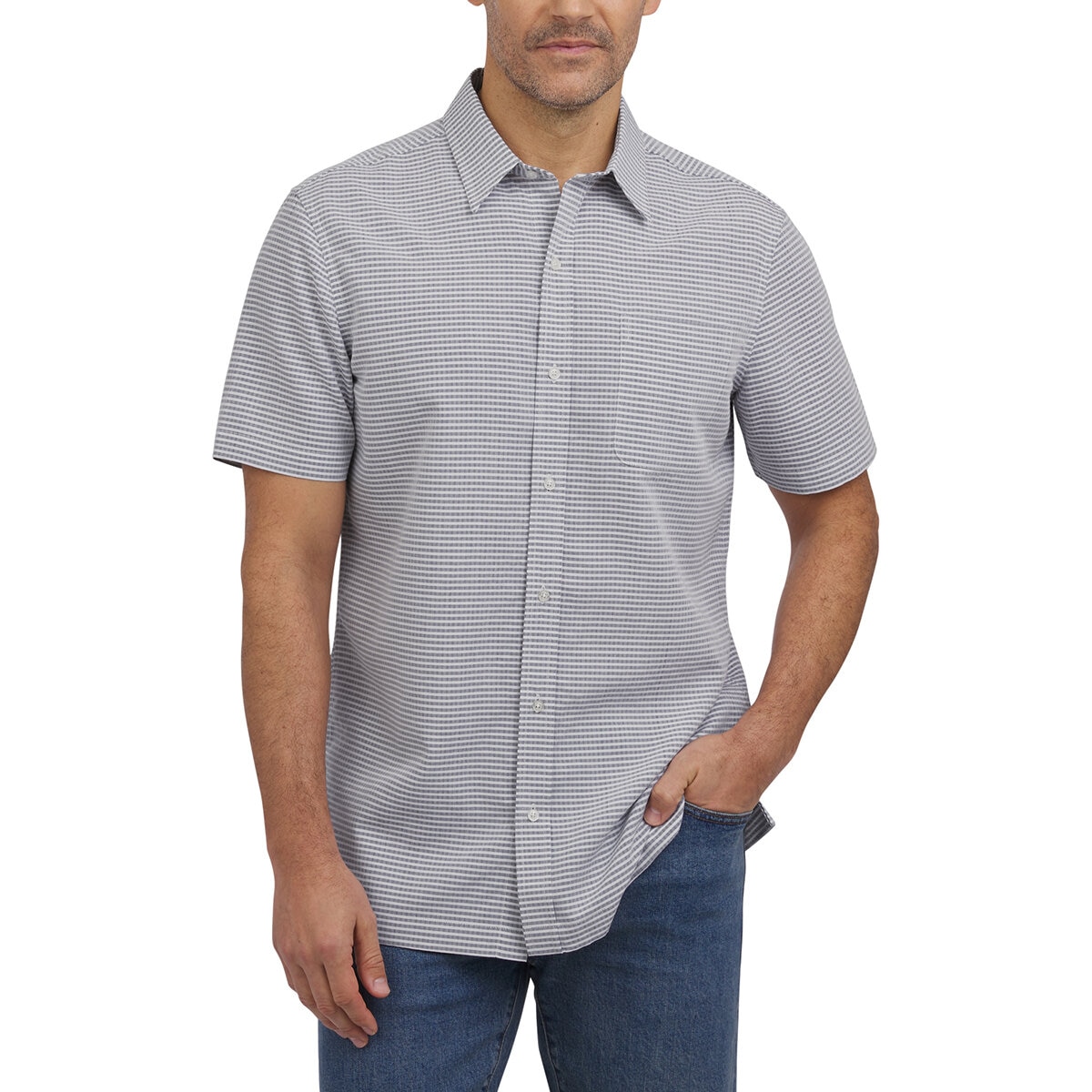 Lands End Camisa para Caballero Azul Chica Lands End Camisa para Caballero Azul Chica