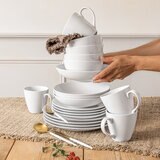 Over & Back Juego de Vajilla de Porcelana 20 Piezas