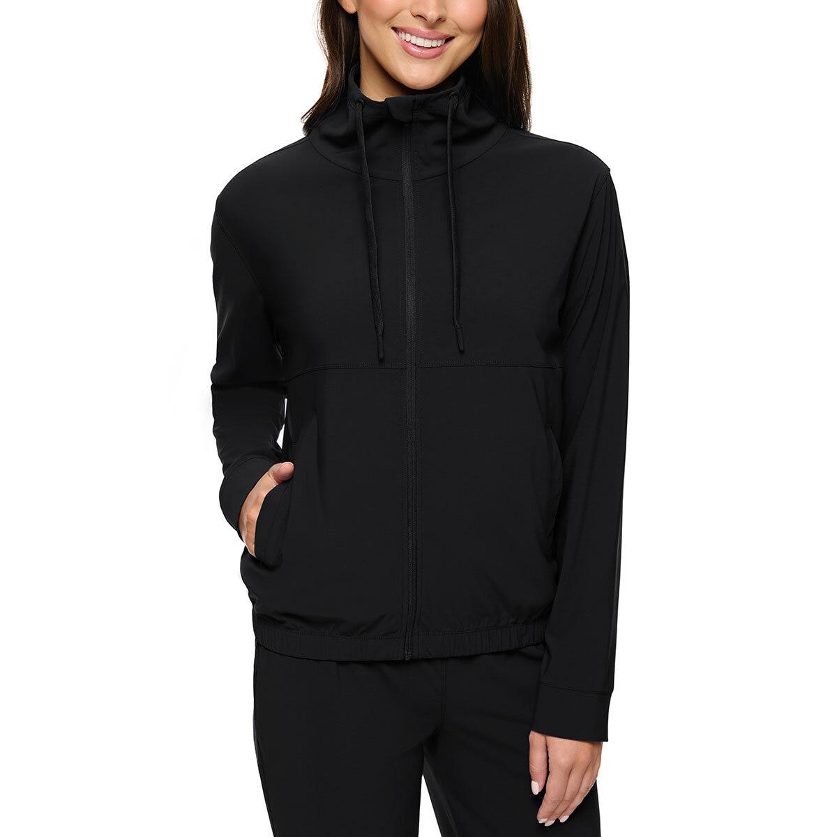 Kirkland Signature Chamarra Deportiva para Dama Negro Extra Chica