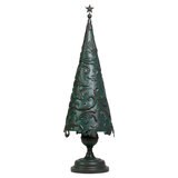 Árbol de Navidad Decorativo Metálico, Verde 
