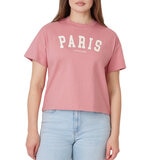 Scotch and Soda Playera para Dama Rosa Chica