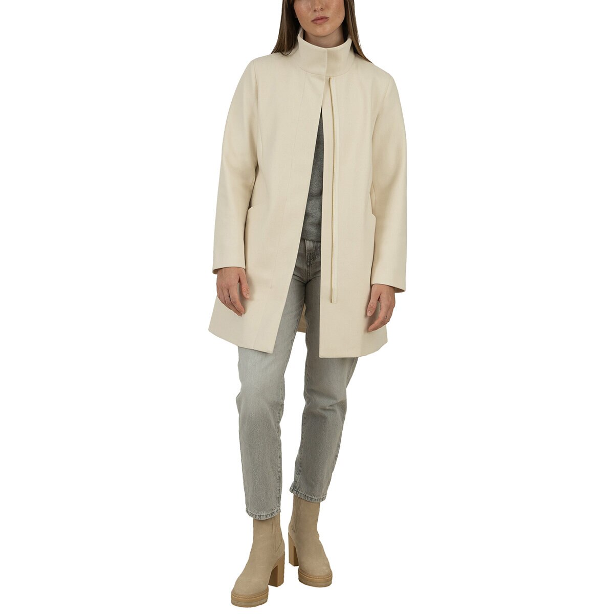 Nine West Abrigo para Dama Crema Grande Nine West Abrigo para Dama Crema Grande