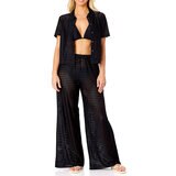 Hurley Conjunto de Playa para Dama Negro Mediana