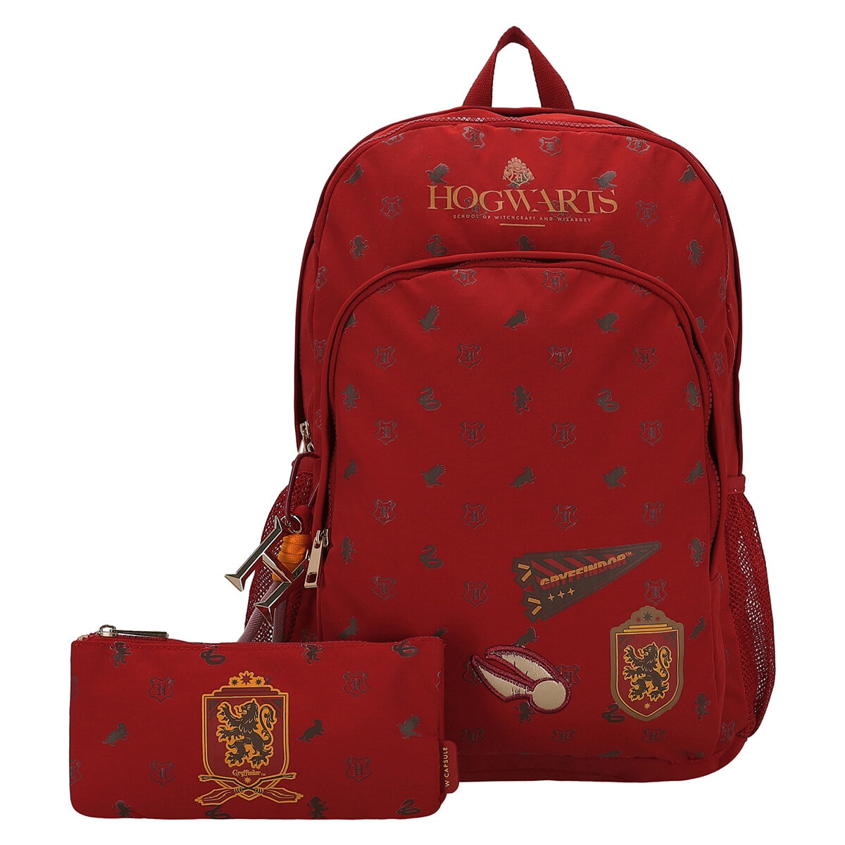 W Capsule Mochila Juvenil Con Lapicera de Harry Potter