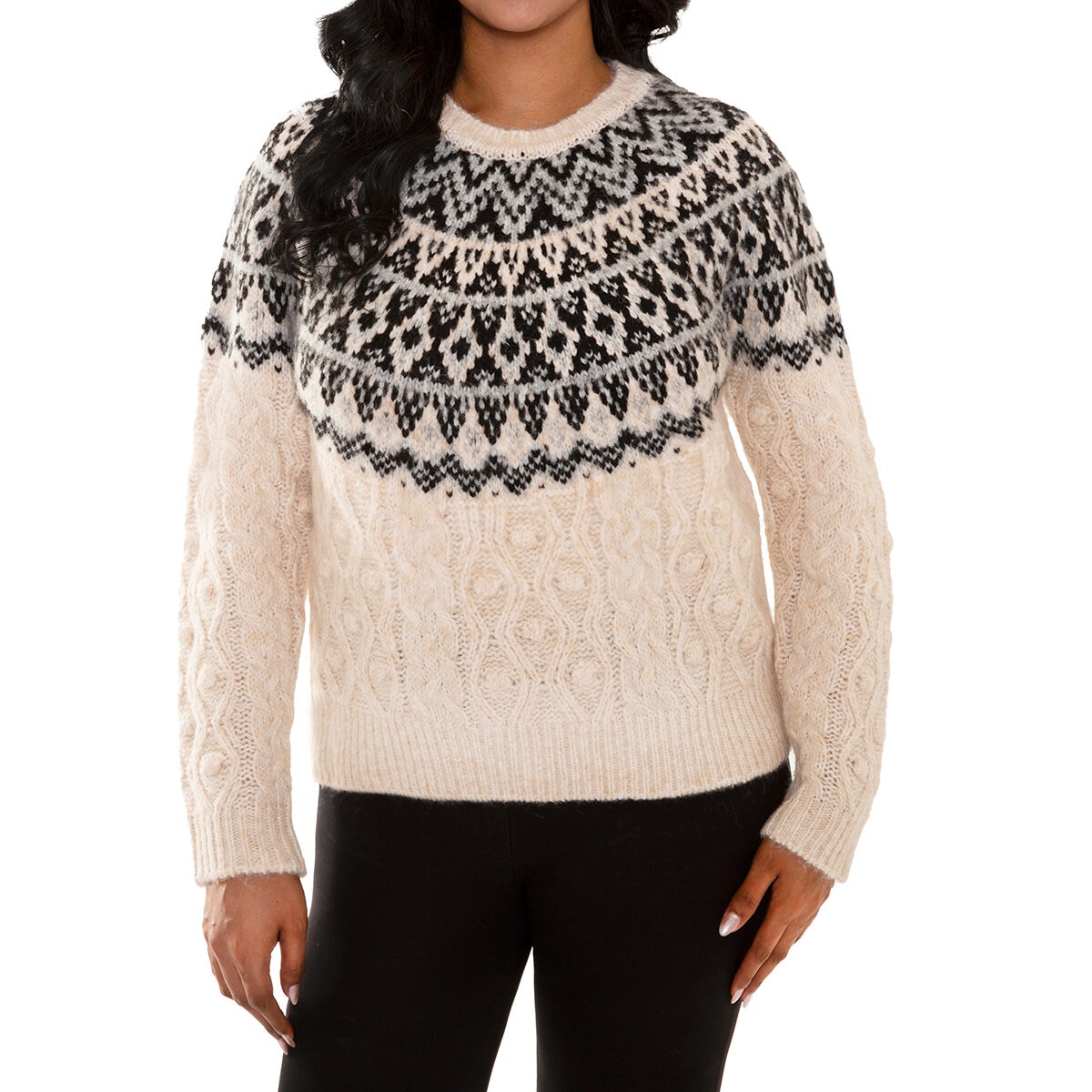 Mario Serrani Italy Suéter para Dama Blanco Chica