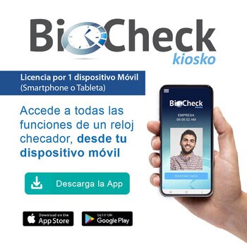 Biocheck Kiosko Licencia para 1 Dispositivo Móvil
