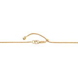 Collar, Oro Amarillo de 14kt, 55.88cm
