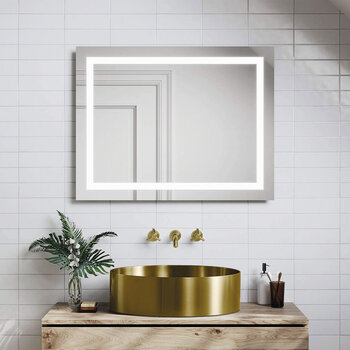 Lavabo redondo blanco con jabón flotante y toallas para baño de invitados  creado con ai generativo