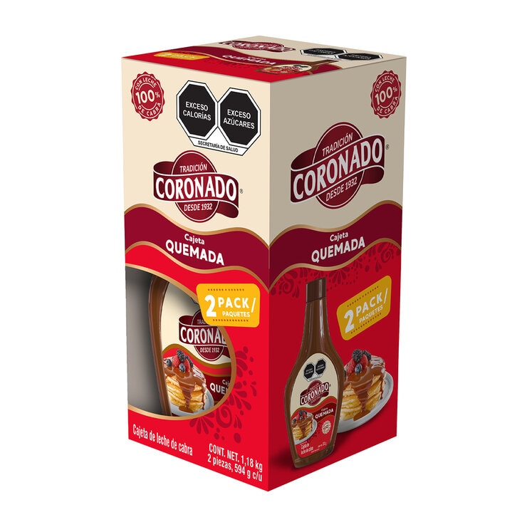 Coronado Cajeta 2 pzs de 594 gr