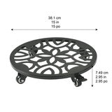 Stylecraft, Base para Macetas con Ruedas 2 pzs