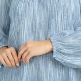 Boston Traders Blusa para Dama Azul Extra Chica Boston Traders Blusa para Dama Azul Extra Chica