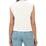 BLANKNYC Chaleco punto para Dama Crema Chica