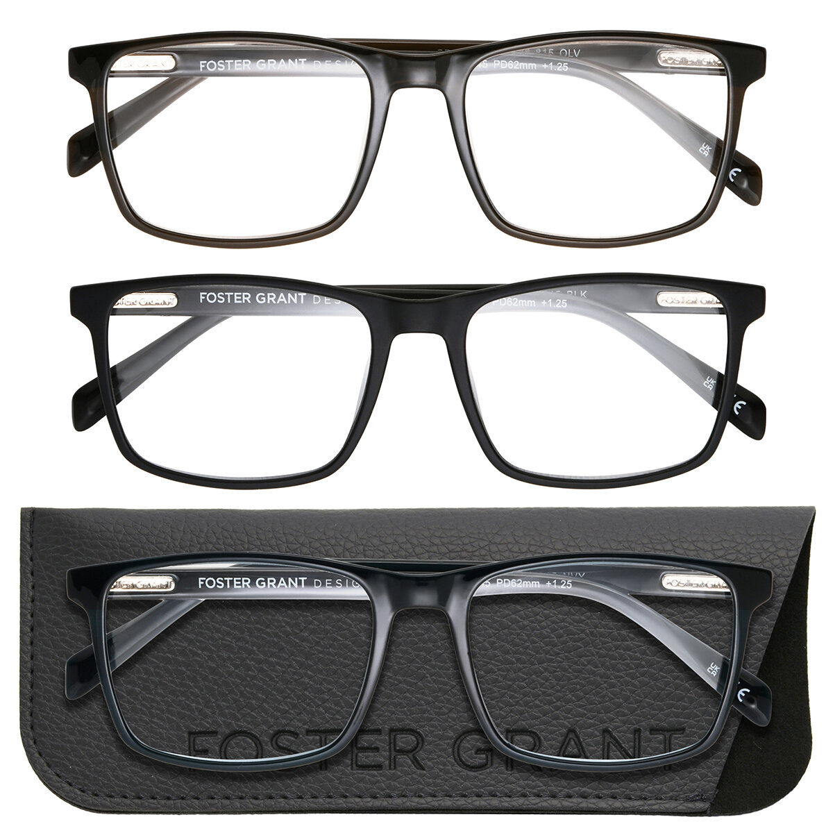 Foster Grant, Lentes de lectura, Dioptría +1.50 para Caballero