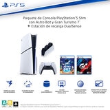 PlayStation 5: Consola Slim Estándar de 1TB + 2 Videojuegos + Estación de Carga